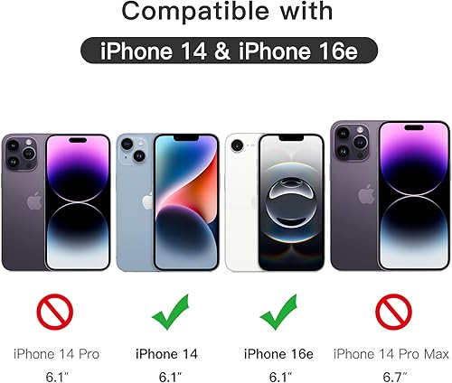Miniatura 4 de JETech - Protector de pantalla de cobertura completa para iPhone 16e 2025, iPhone 14 de 6.1 pulgadas, película de vidrio templado de borde negro con