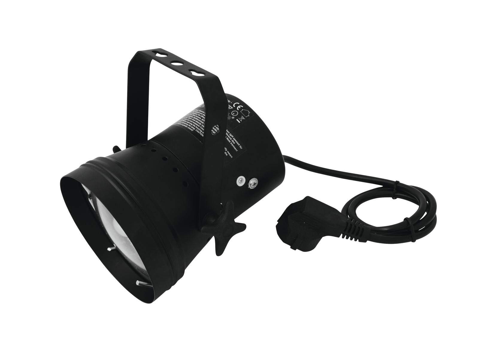 Eurolite T-36 Pinspot mit Stecker, schwarz für PAR-36 6 V/30-W-Lampe