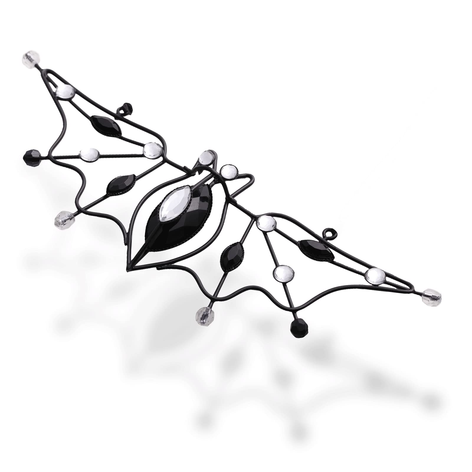 Halloween Decorations - Crystal with Metal Bat Halloween Home Outdoor Decor, Handcraft Cute Black Bat Ornament for Halloween Tree, Wall, Table, Window and Door.