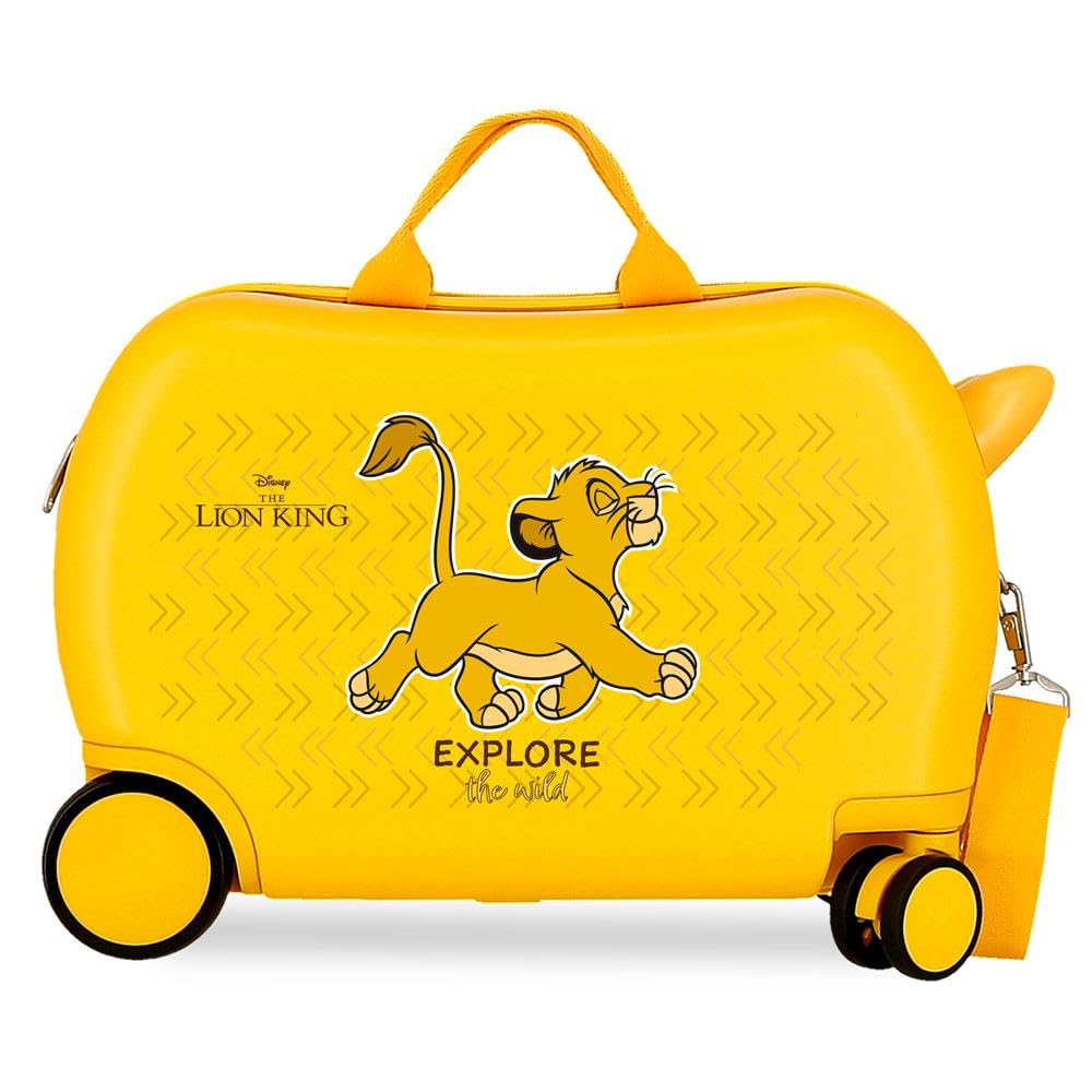 Disney Joumma Re Leon Explorer Valigia per bambini Giallo 45 x 31 x 20 cm Rigido