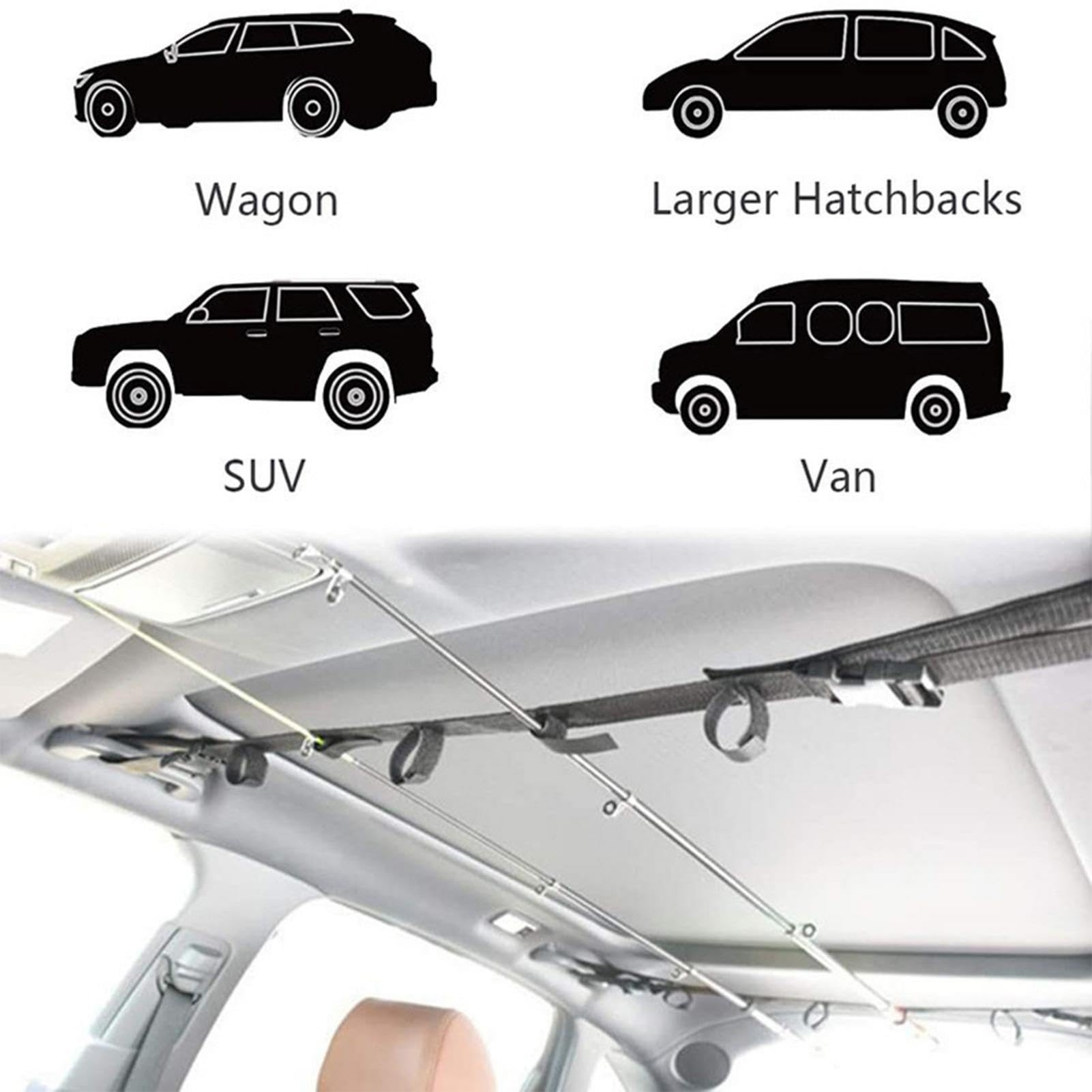 Rutenhalter fr Fahrzeuge, Angelrutenhalter frs Auto - Angelrutenhalter  fr Autos - Angelrutenhalter fr Fahrzeug mit 5 Ruten Kapazitt Rackzubehr  ...