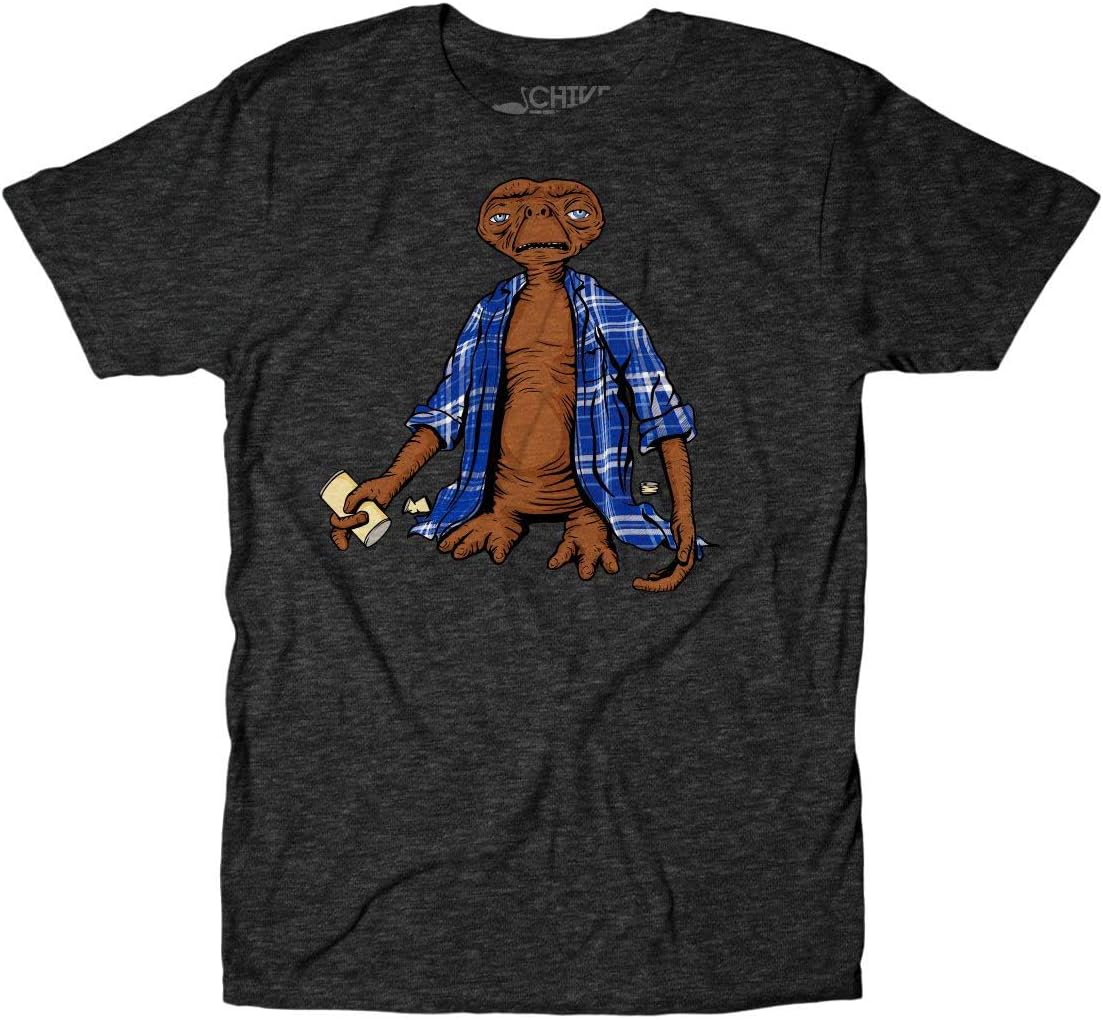 theCHIVE Men's ET Too Much to Drink Funny 80s Movie T-Shirt
