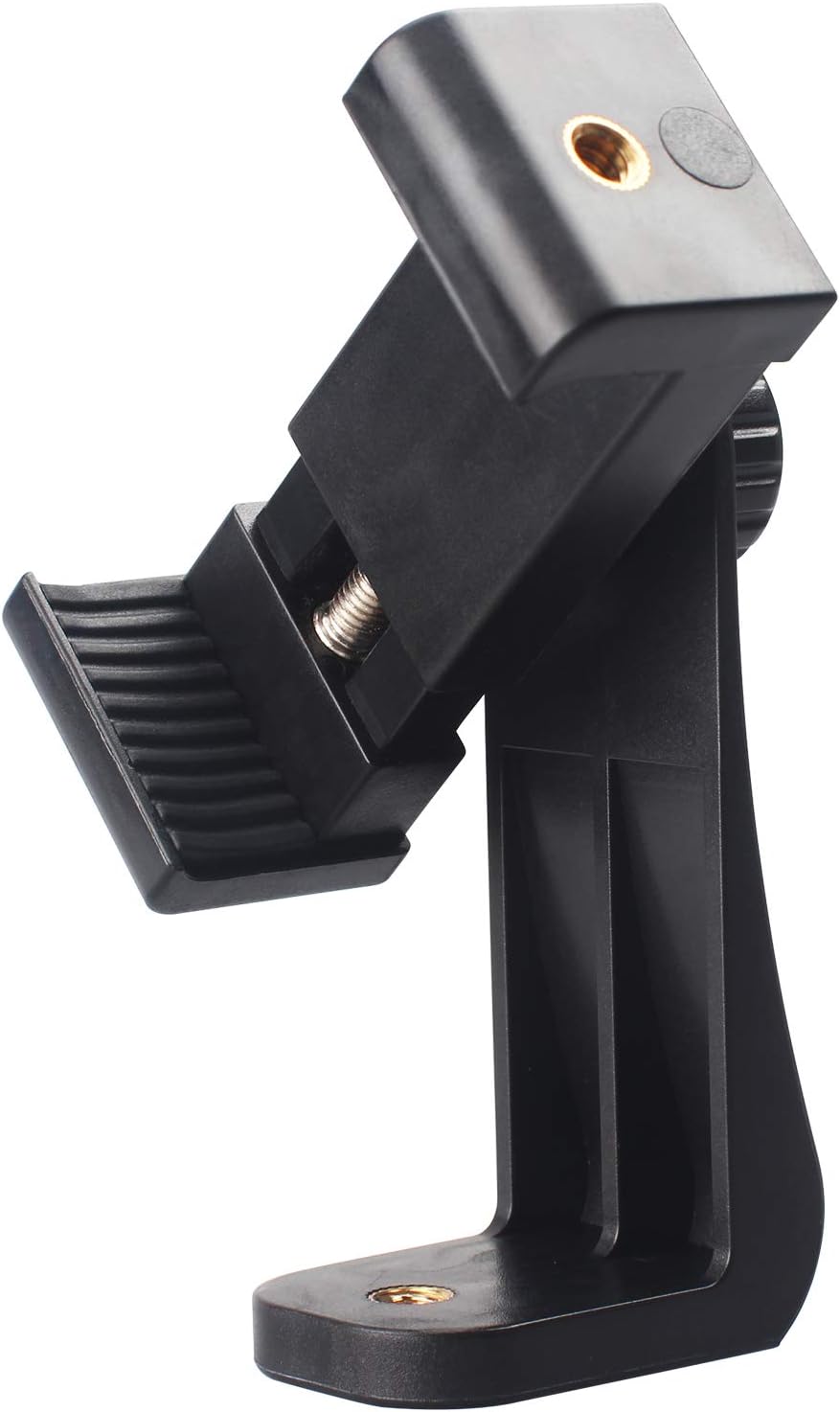 QIEIMU Smartphone Clamp Holder Stand Support Plastic Clamp Tripod Mount Adapter Bracket - Used on Tripod/Selfie Stick for Photography