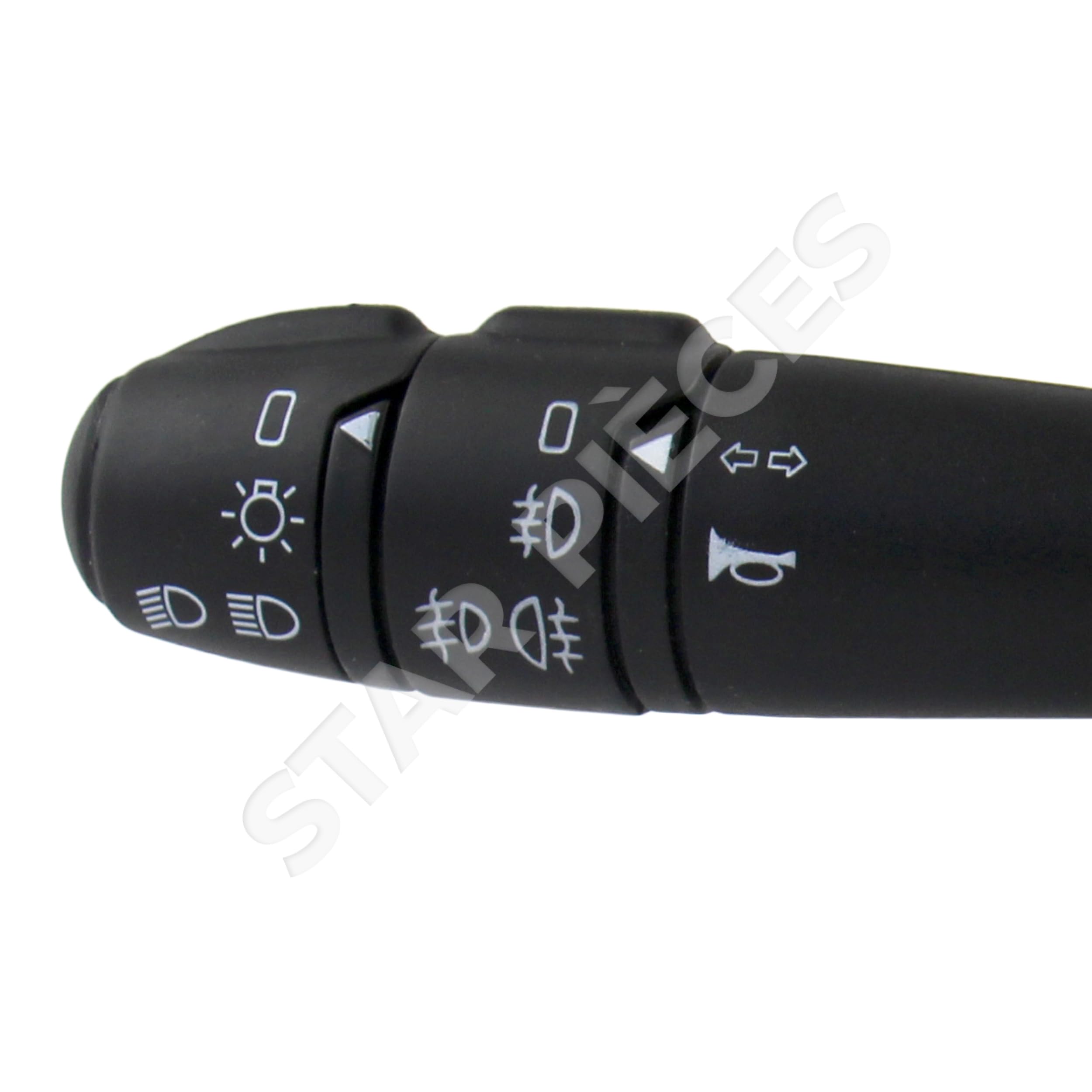 Commodo compatible pour Clio 2, Kangoo 1, Master 2, Trafic 2, Megane 1, Scenic 1 (1995-22014) AVEC ANTIBROUILLARDS AVANT + ARRIÈRE (Noir) 7701040730 | 7701053058 | 7701066570