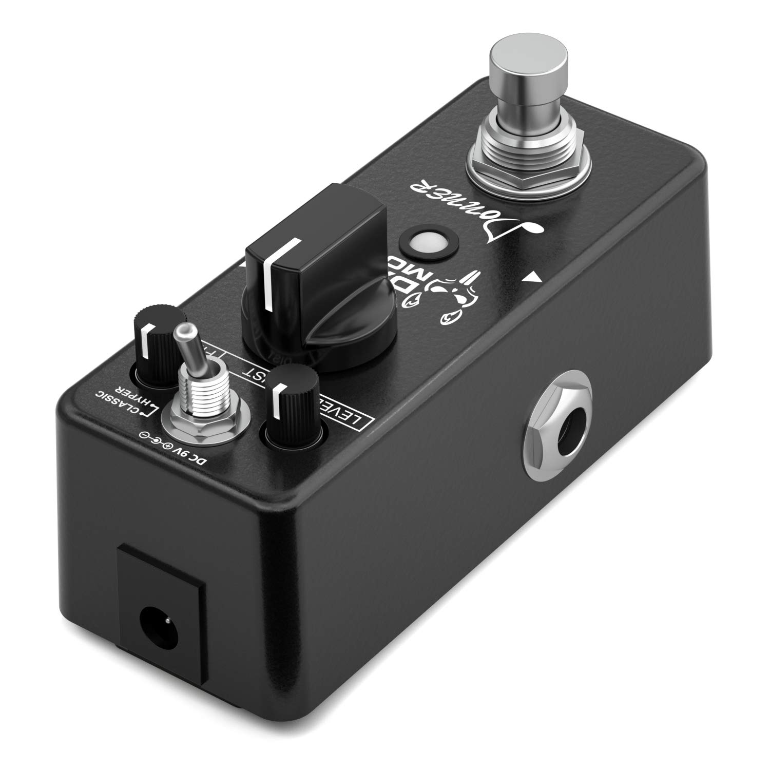 Donner Distortion Pedal de Efectos, Dark Mouse Pedal de Efectos Guitarra, 2 Modos de Trabajo True Bypass