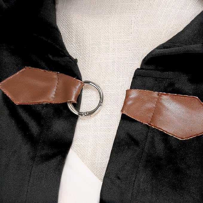 Adults Medieval Cloak with Hood, Renaissance Cape Costume Halloween Wizard Cosplay LARP Renaissance Fair RPG Party - Image 4