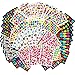 MOKIU Gommettes Autocollant Enfants (4000+ stickers) Autocollant en Coeur Étoiles Pois Colorés Autocollants de récompense pour Scrapbooking,Loisirs Creatifs,Activités Manuelles,Album DIY