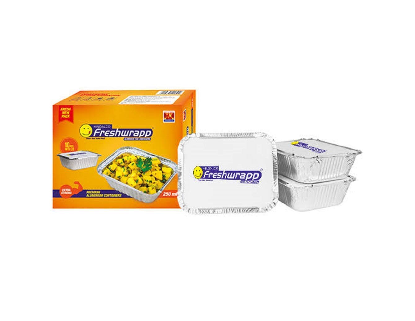 Freshwrapp Aluminium Premium Containers - 250 mL - Pack of 25 (B08JCC2Z96) Amazon Price History, Amazon Price Tracker