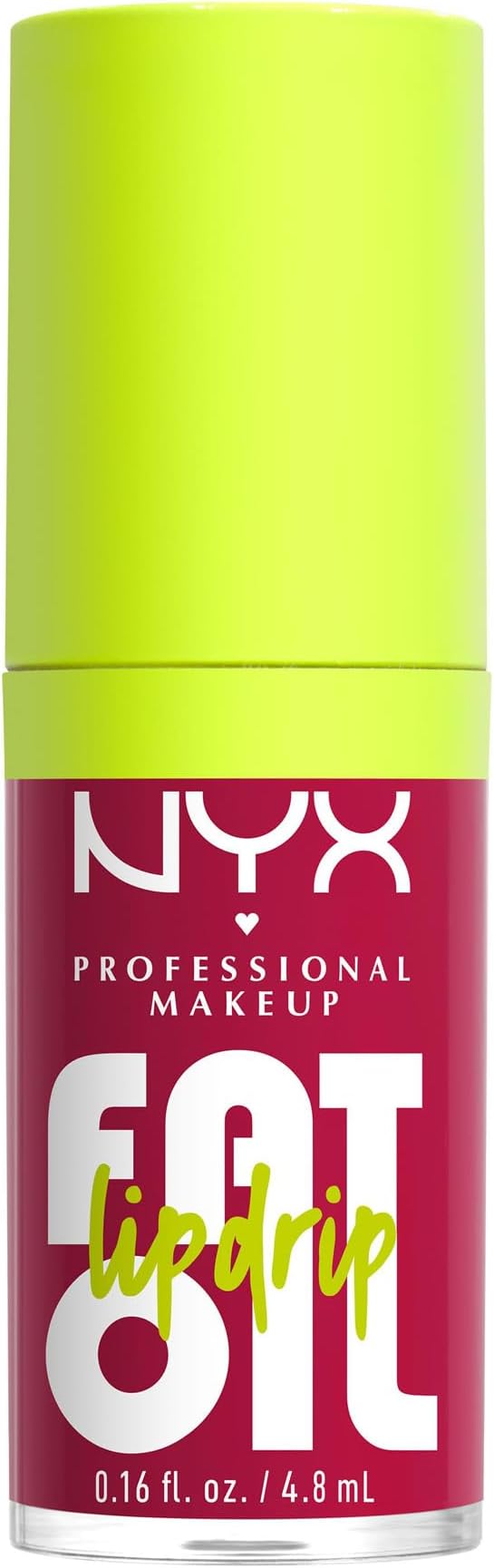 Lip Oil, Fat Oil Lip Drip, High Shine Tinted Gloss, 12hr Hydrating Lip Treatment with Squalane, Non-Sticky, Vegan, Shade: Newsfeed