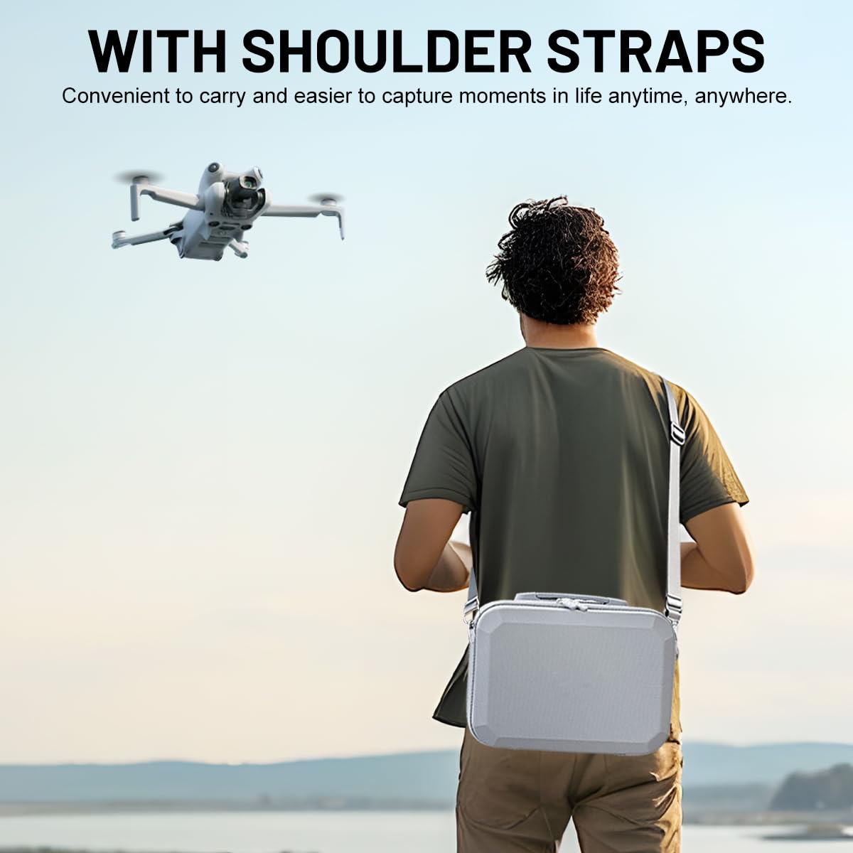 Bolsa para dji Mini 3/Mini 3 Pro/Mini 4 Pro Drone Fly More Combo, Impermeable Funda para dji RC Controlador Accesorios Bolsa de Viaje Portátil, para Dron Proteger