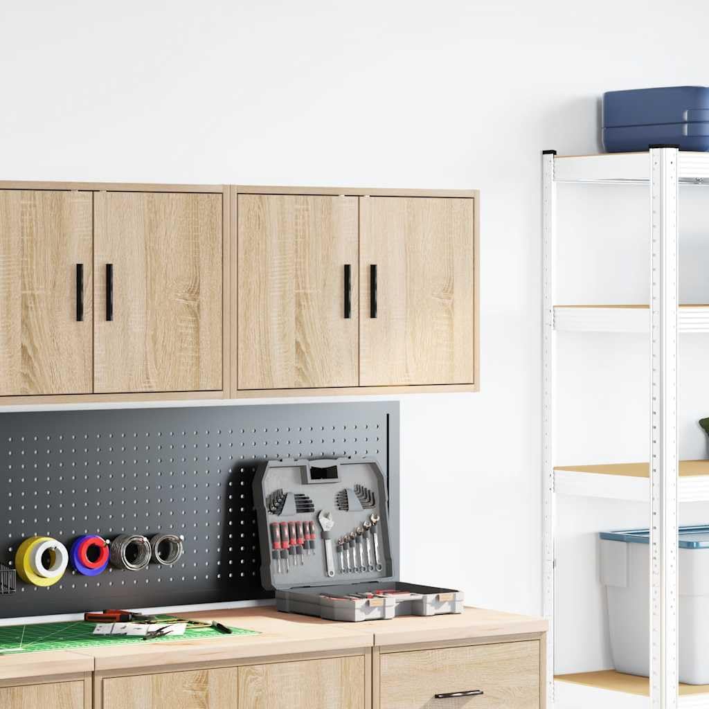Générique Armoire Murale de Garage chêne Sonoma Bois d'ingénierie,Entreprise & Industrie,Stockage Industriel,Armoires industrielles,Brun,9.95 KG,860647