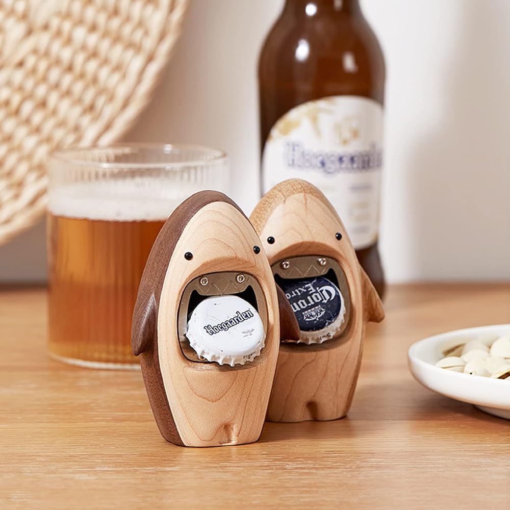 Abridor de botellas de madera, duradero y portátil, para latas y botellas, ideal para camareros y uso doméstico, gran regalo para ocasiones especiales