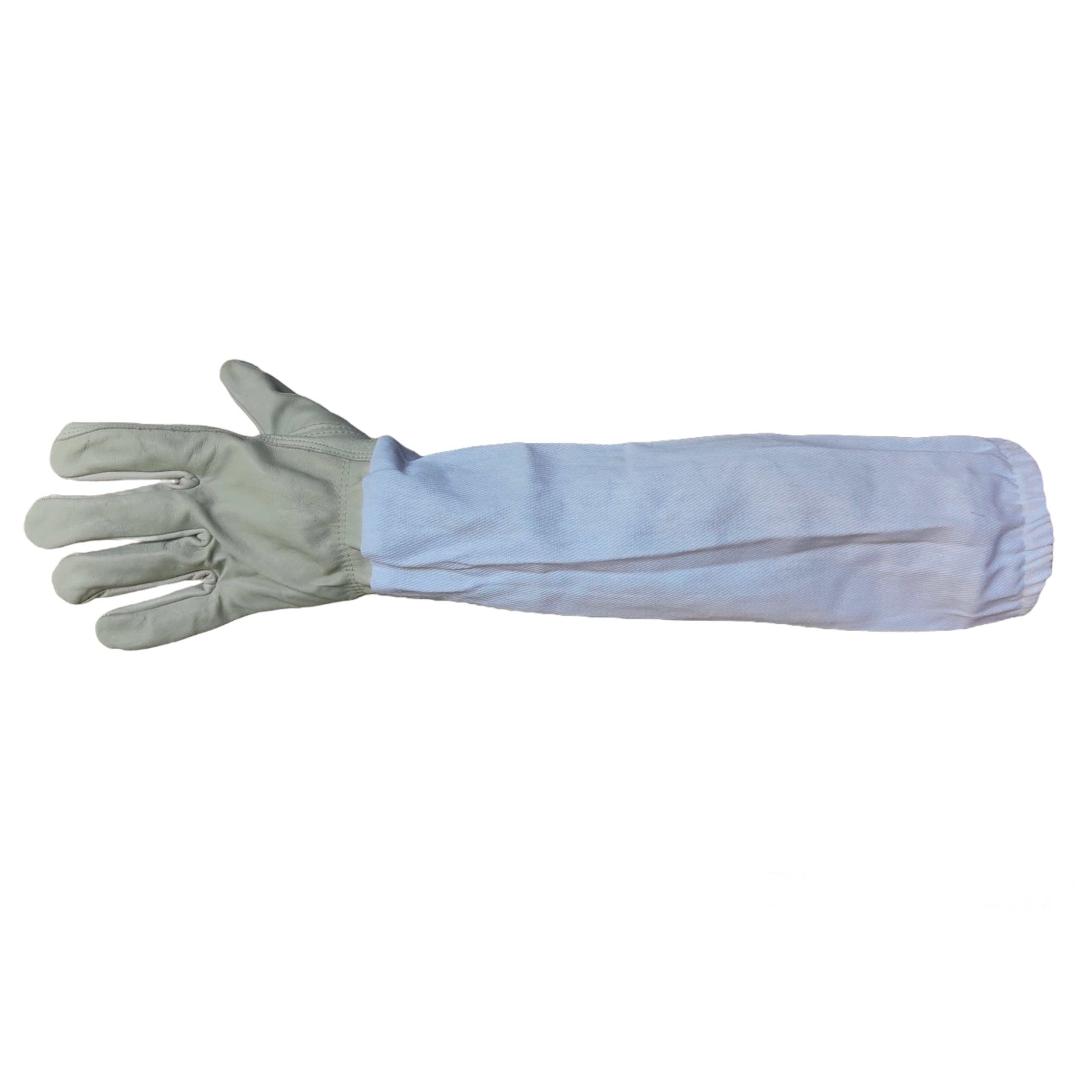 RAHBAN Beekeeping Protective Gloves Pair - Breathable Fabric Leather Gloves with Elastic cuffs – Anti Bee Sting Beekeeper Gloves - Image 6 thumbnail
