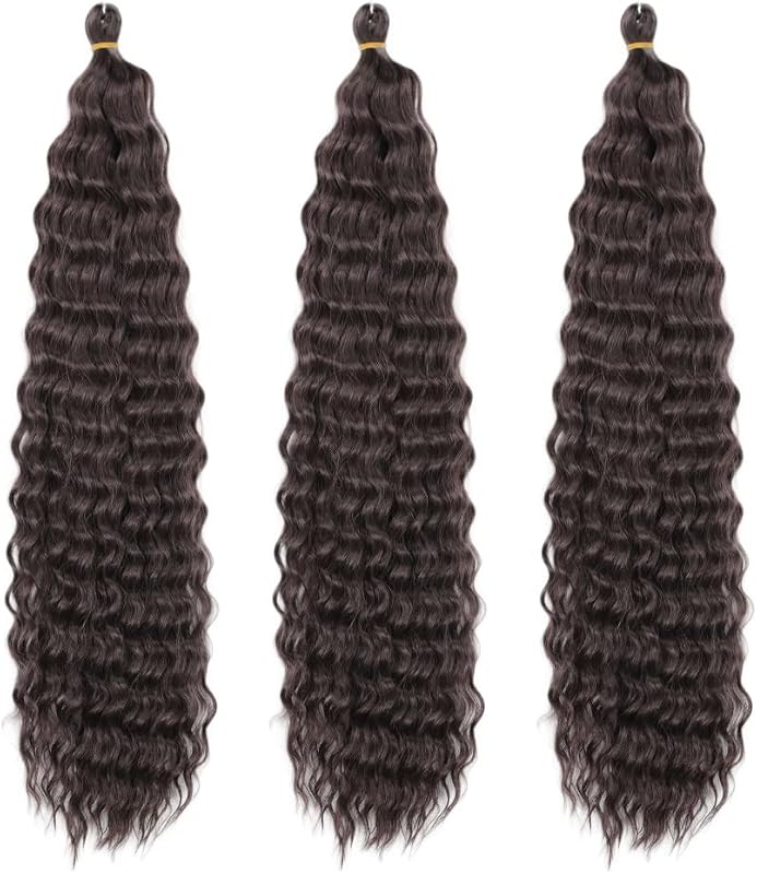 Dsoar 26" Deep Twist Crochet Haj 3 csomag - Ocean Wave Göndör Szintetikus Hajhosszabbítás