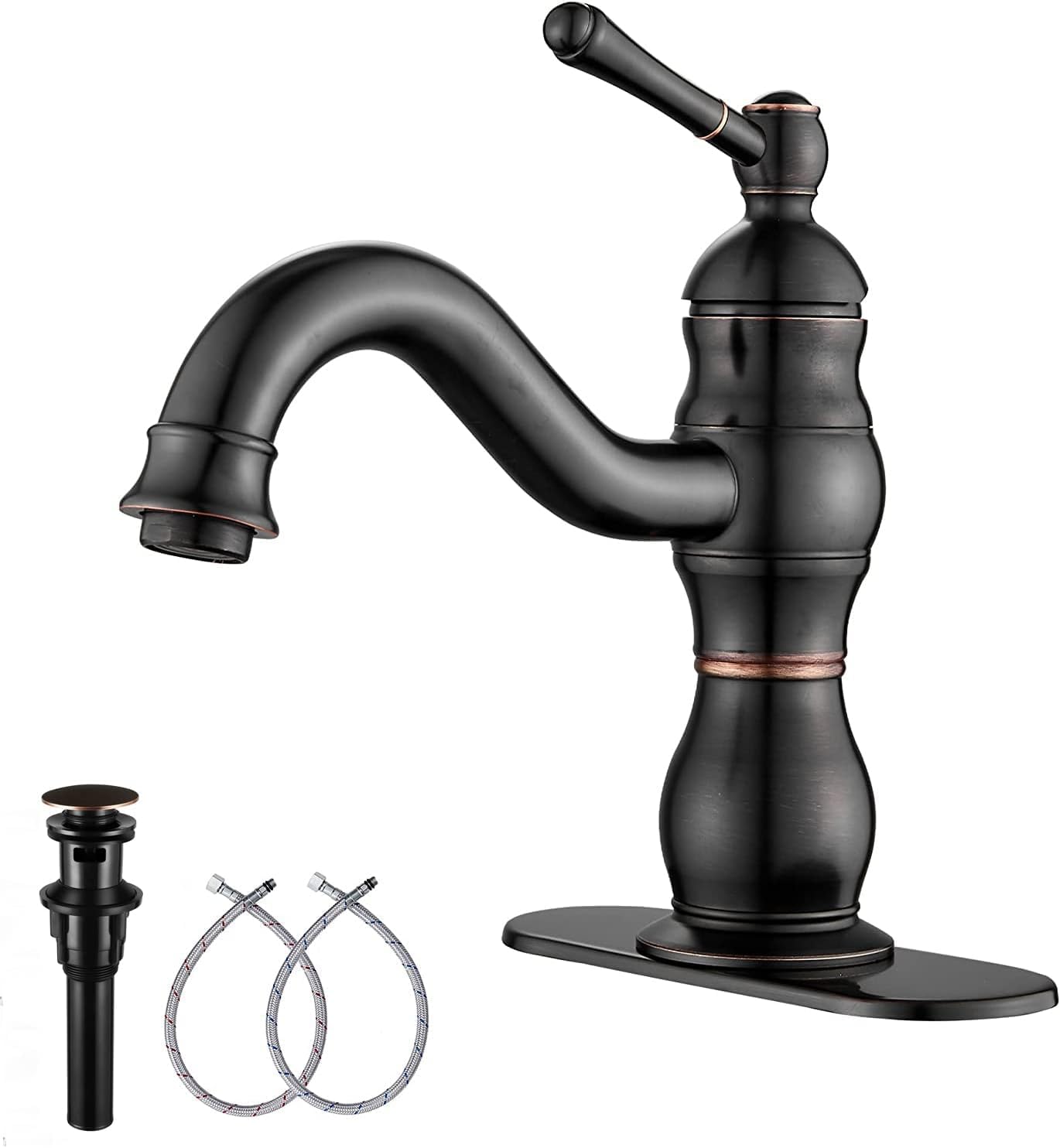 Faucets On Sale - Large Selections. Duncan Oil Rubbed Bronze Single Handle Bathroom Sink Faucet At || Jacuzzi Duncan Matte Black Faucet