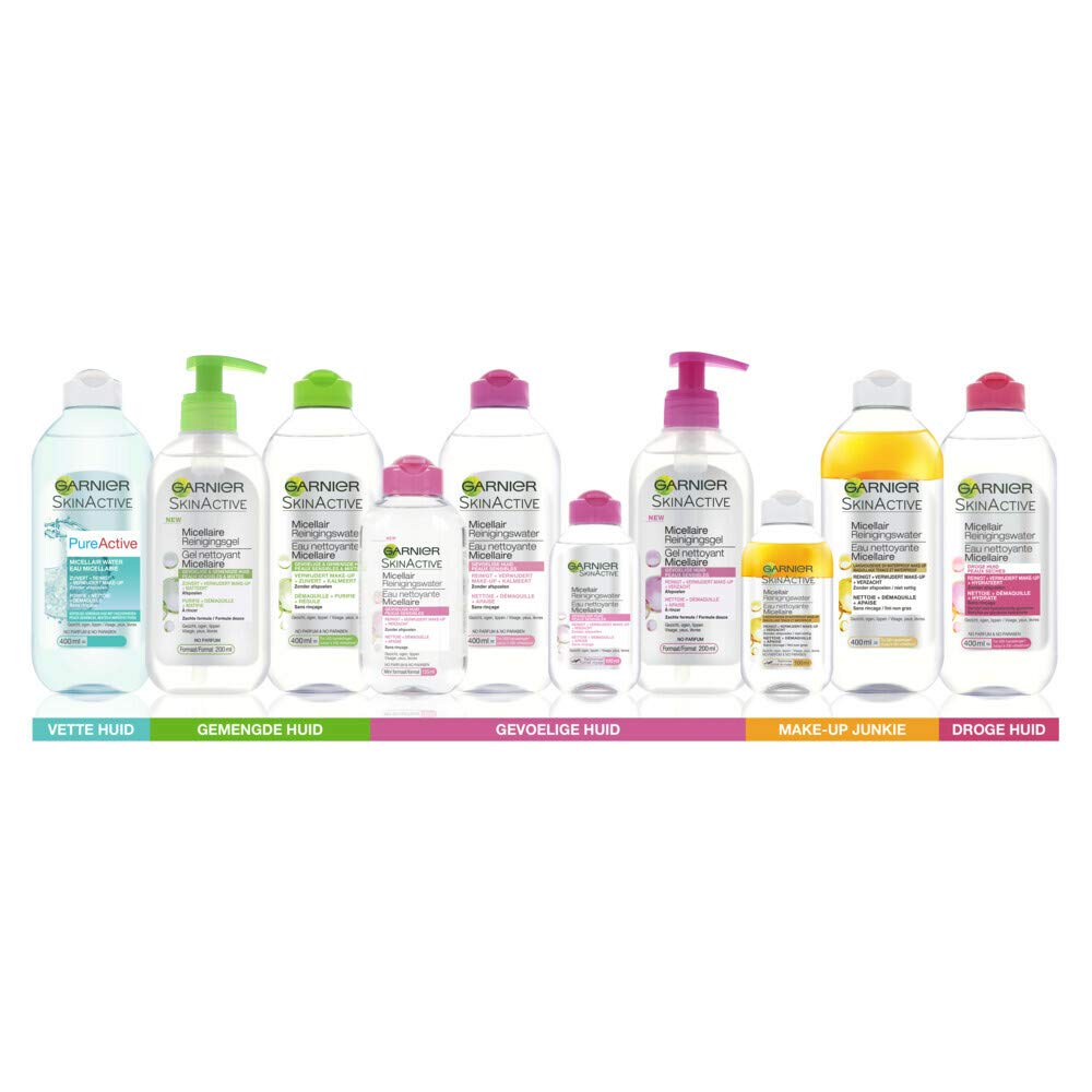 6 x Garnier acqua micellare detergente in olio, 400 ml