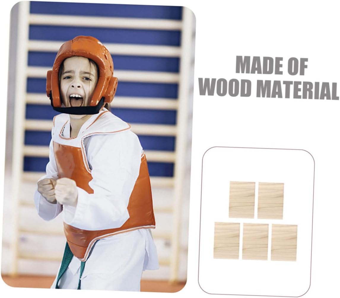 5pcs Wooden Taekwondo Breaking Boards 1.5cm Thick Portable Karate Training Punching Boards for Martial Arts Performance and Practice