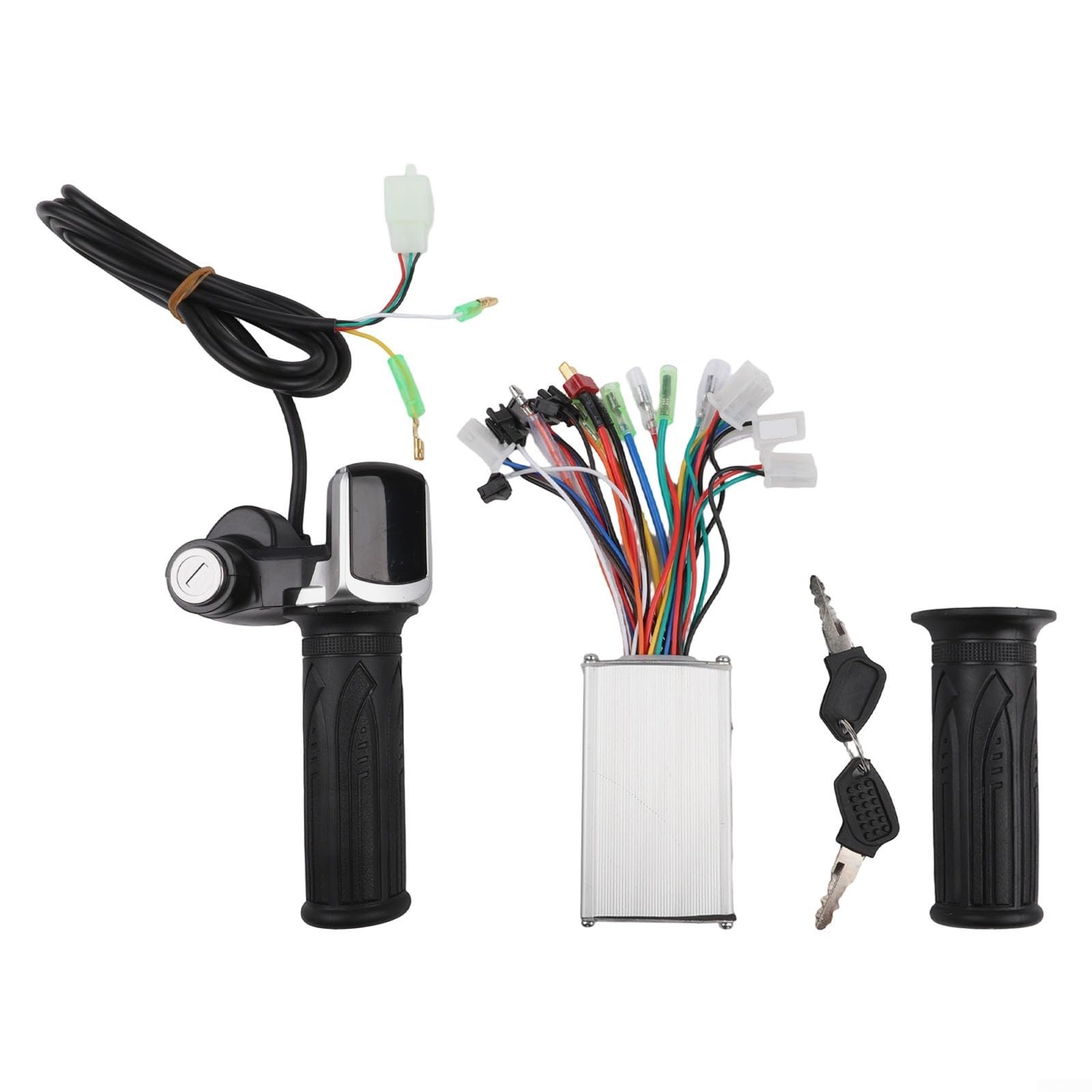 Kit de contrôleur de moteur sans balais avec affichage LCD, accélérateur pour vélo électrique 24 V, 36 V, 48 V, 250 W, système intelligent de croisière antivol