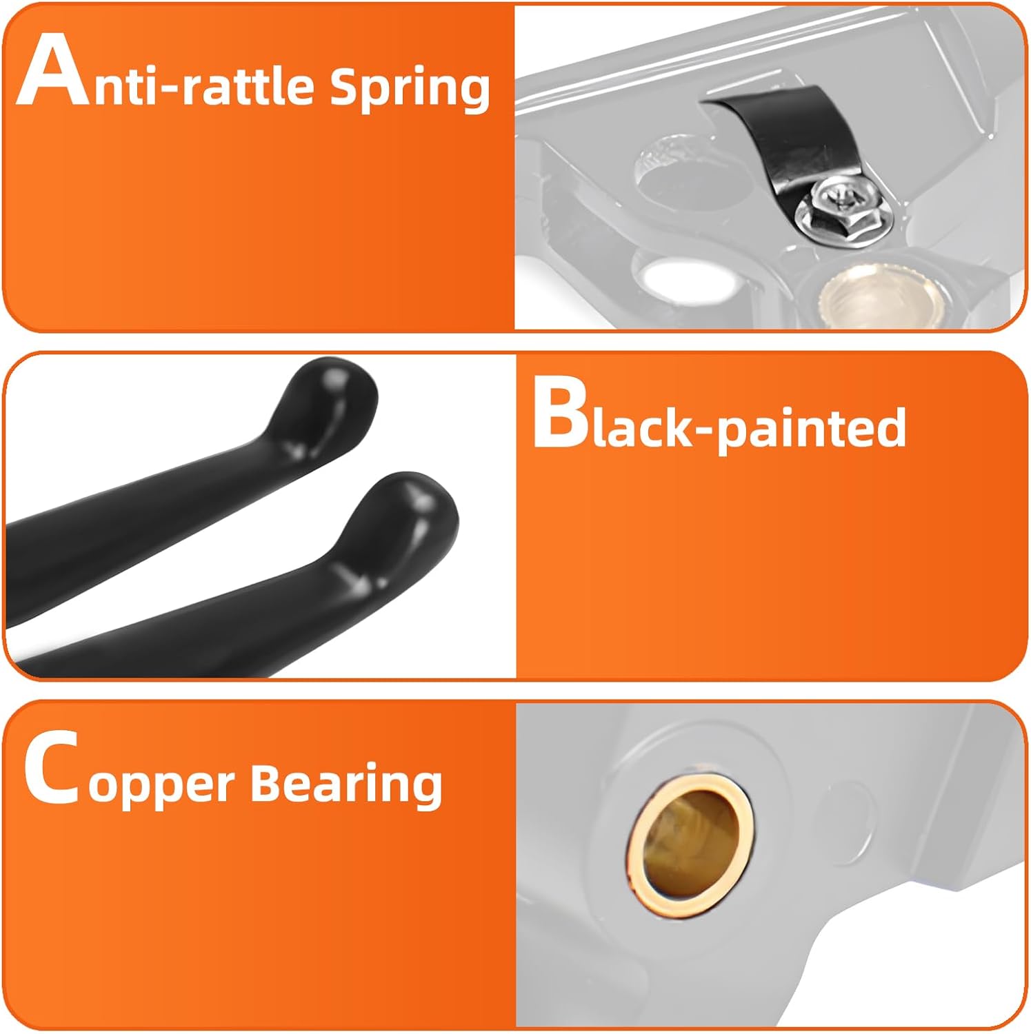 Black Brake Clutch Hand Lever Sets Pairs Aftermarket Part Compatible with Harley Davidson Dyna Softail Fat Boy Low Rider Super Glide Wide Glide Breakout 2018 2019 2020