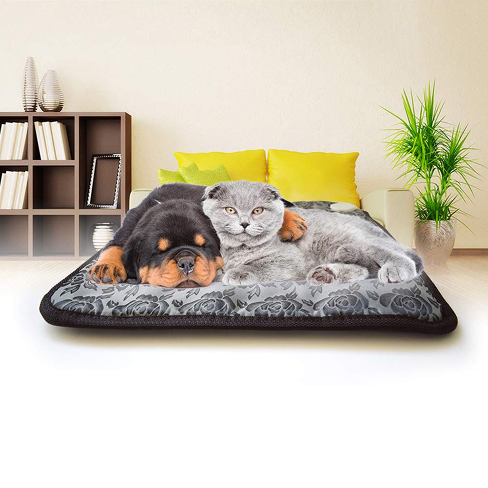 GAOJIAN20w 110v Waterproof And Non-slip Soft Pet Heating Pad - With Anti-bite Tube Heat Pad - 2 Gears Adjustable Temperature Electric Heating Mat - For Newborn Kittens And Puppies 45×71cm
