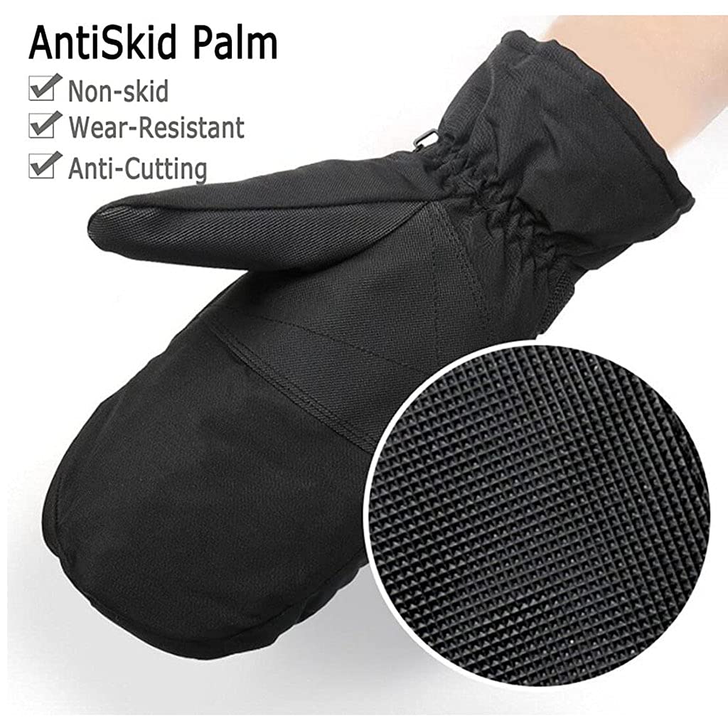 CHEWYNP Guanti da Sci, Guanti Termici Impermeabili Antivento Guanti per Unisex, Guanti da Neve Invernali Caldi all'aperto per Sci, Snowboard, motoslitta, Palle da Neve, triturazione, spala
