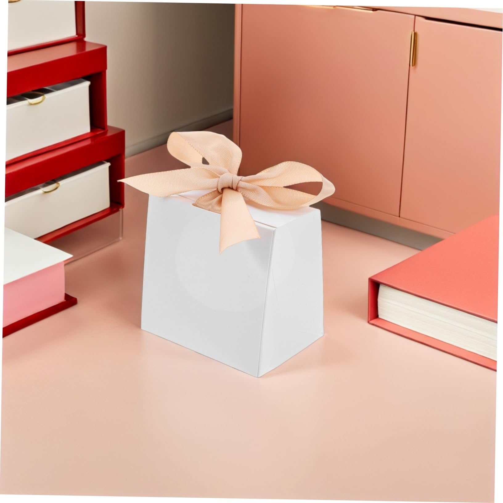 Kleiner Geschenkboxen im Europäischen Stil, 50 Satz mit Schleife aus Papier