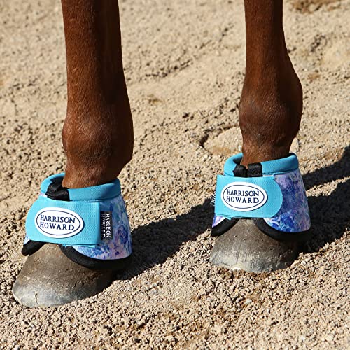 Image of Harrison Howard Horse Bell Boots Overreach Bell Boots No-Turn Bell Boots for Horse-Durable Protective Hoof Boot