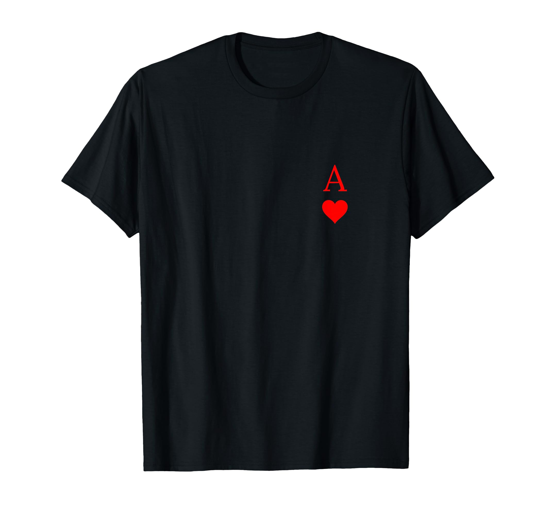 Ace of Hearts Playing Card Symbol and Letter T-Shirt