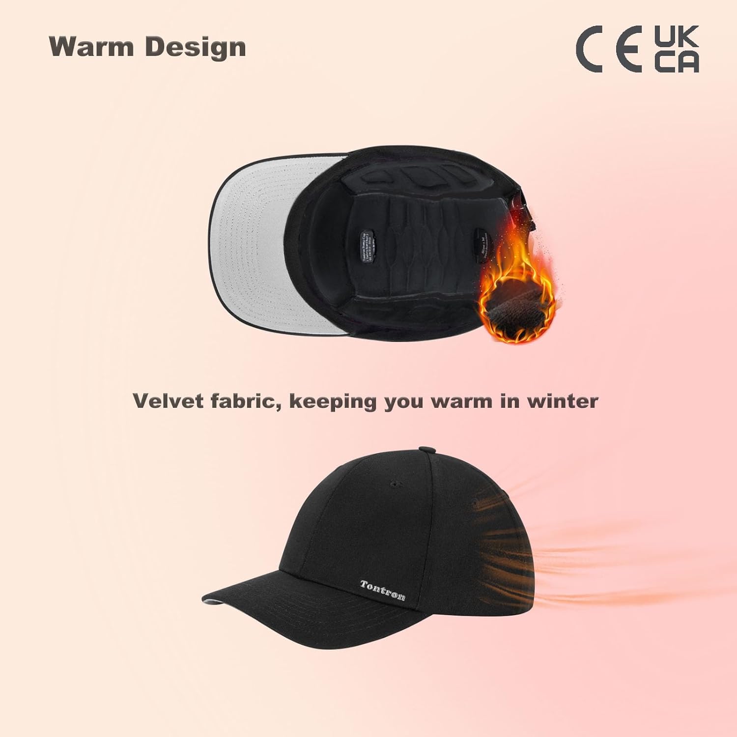 Tontron Lightweight Safety Bump Cap - Baseball Style Protective Hat - Head Protection Hard Hat for Men Women