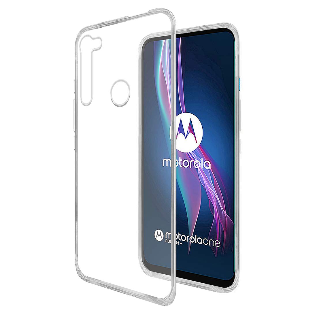 Solimo Silicone Mobile Cover for Motorola One Fusion Plus (Soft & Shockproof Back Case with Inbuilt Cushioned Edges), Transparent (B08H1FYLN7) Amazon Price History, Amazon Price Tracker