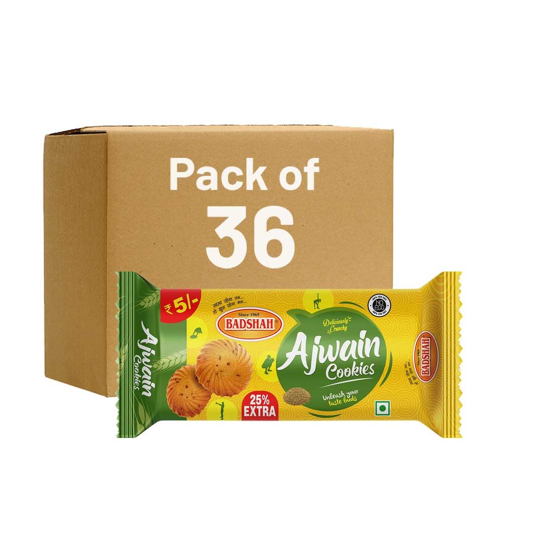 Badshah Ajwain Biscuits (Cookies) Healthy, Crunchy and Flavorful Snack Perfect with Tea 100% Natural Ingredients No Preservatives Cookies Biscuits Combo Pack of 36 (B0D76KRMZ9) Amazon Price History, Amazon Price Tracker