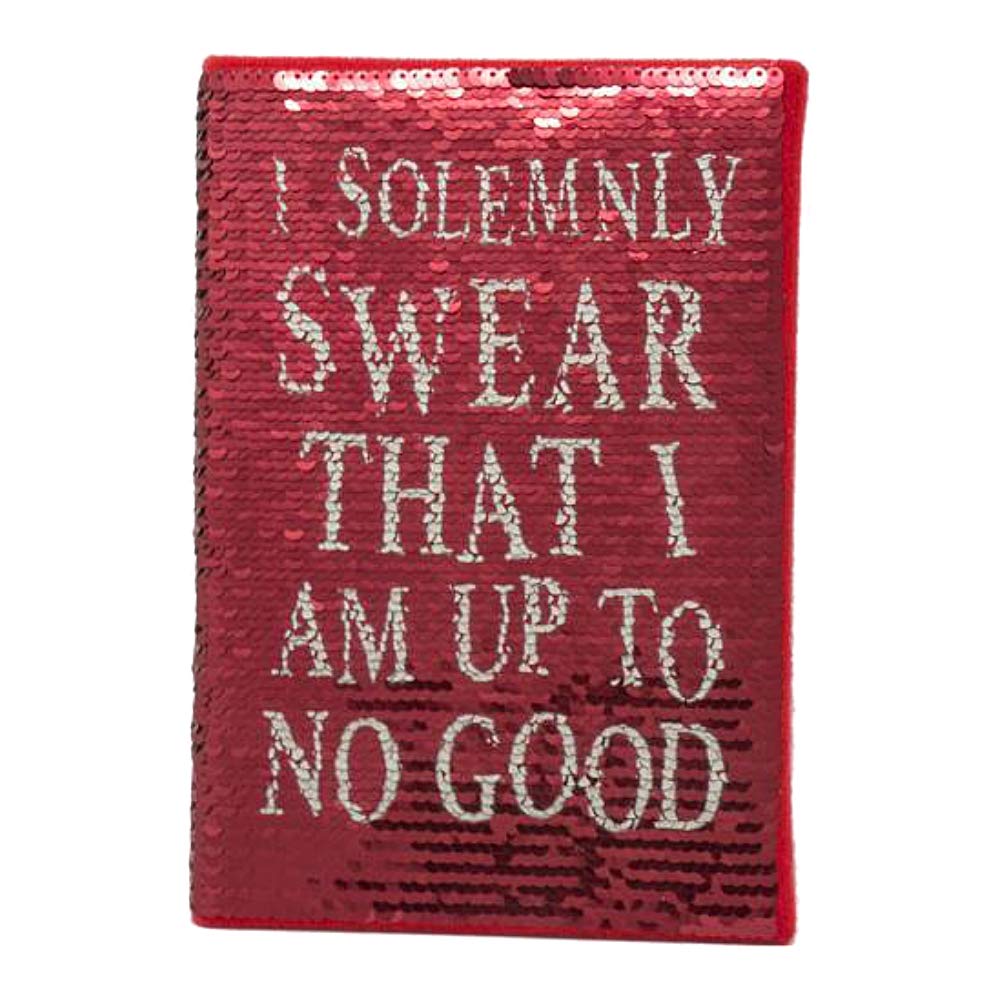 Genuine Harry Potter Marauders Map Sequin Flip A5 Premium Hardback Journal Notebook Note Pad