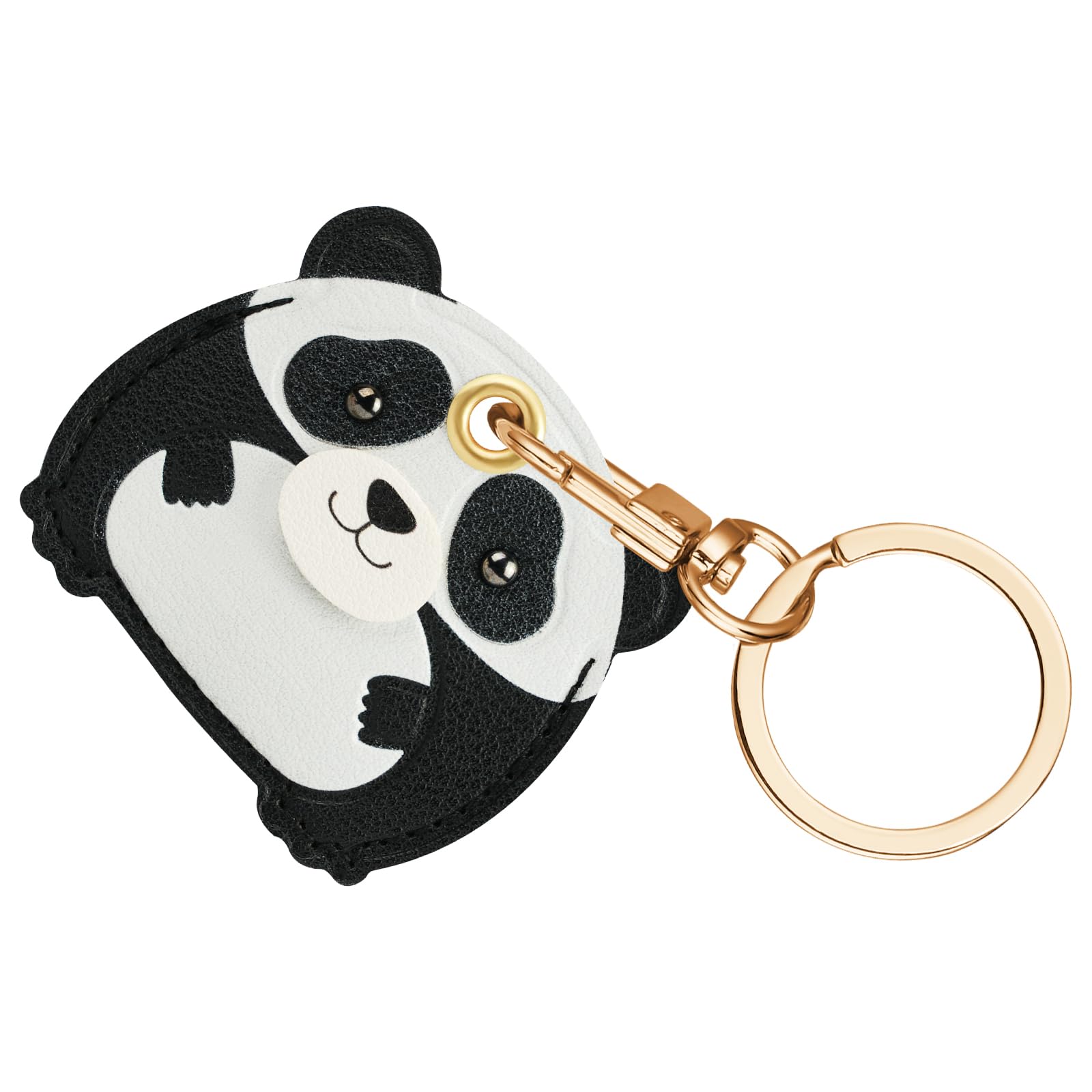 AXFEE 360° Protective Case for Apple Air-Tag, Penguin Leather Keyring Case, Holder for Air-Tags, Decorations for Key, Bag, Pet Collar — view 24