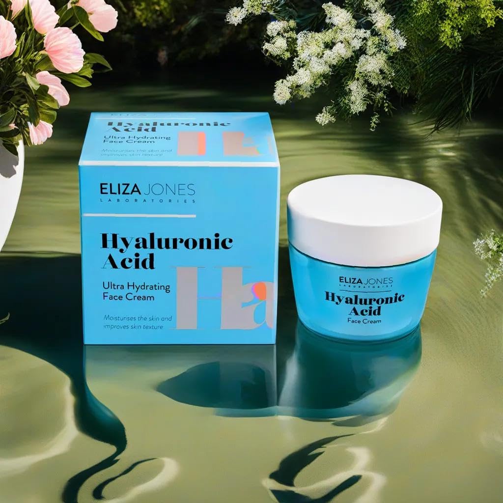 Eliza Jones Lab Face Cream 50 ml, Moisturising, Anti-Wrinkle and Radiant Skin Effect (Hyaluronic Acid Ultra Hydrating) - Image 2