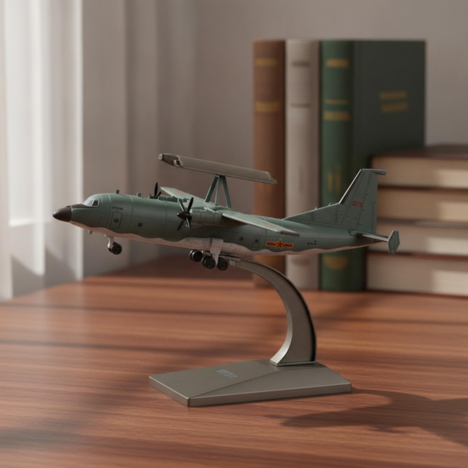 harayaa 200 Modellflugzeug abnehmbar Flugzeugmodell mit Ständer Standmodell mit Displayständer für Vitrine, Büro