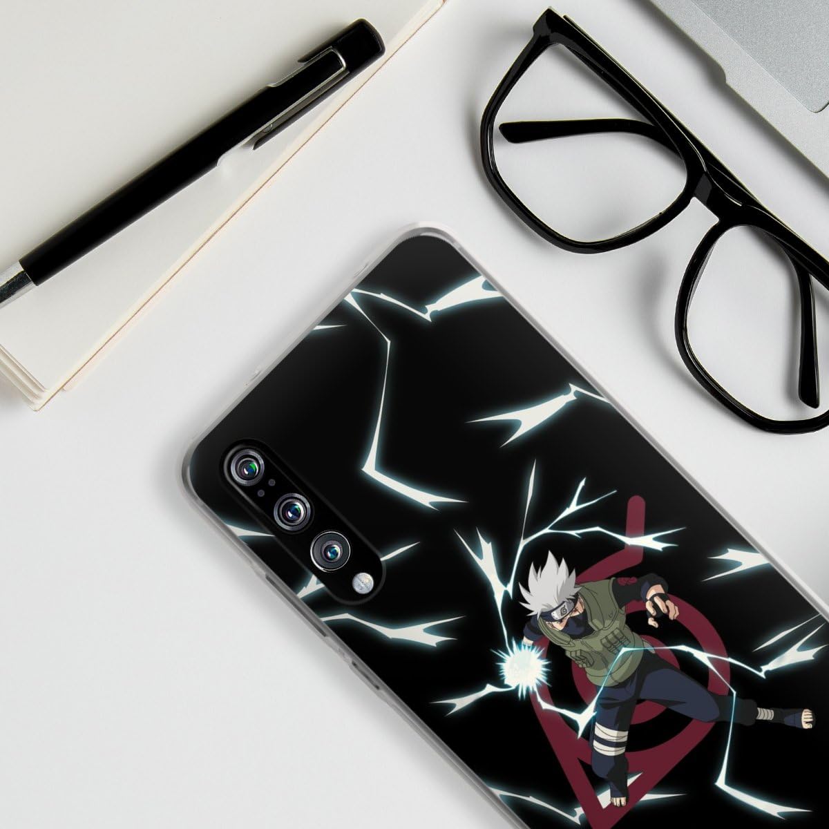 Custodia In Silicone Trasparente DeinDesign Per Huawei P20 Pro Con Stampa Naruto Shippuden Kakashi, Ufficiale, Antiscivolo, Resistente All'ingiallimento - 2
