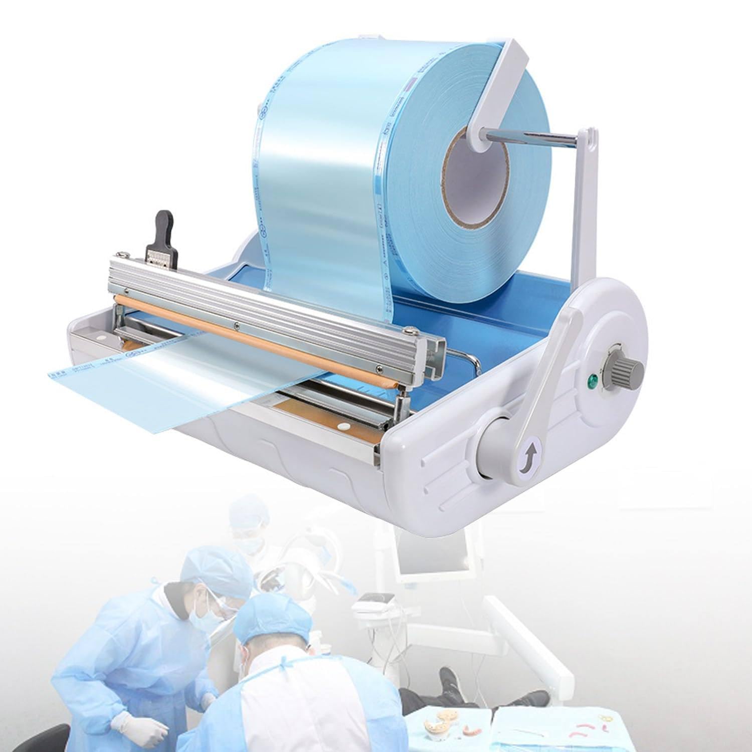 Sigillatrice Dentale Medica, Macchina sigillatrice Automatica, Temperatura Regolabile a 6 velocità, Larghezza Massima di sigillatura 250 mm, per Dentisti, cliniche, ospedali