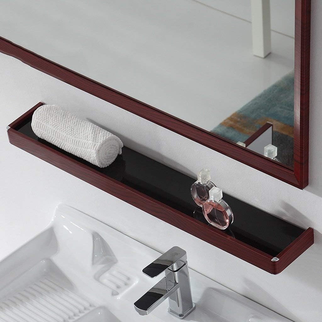 Aluminum Bathroom Wall-Mounted Washable Vanity Mirror Cabinet Bathroom Mirror with Shelf Cabinet (Color : #4 Size : 80 * 60 Cm) 3 70 * 60cm