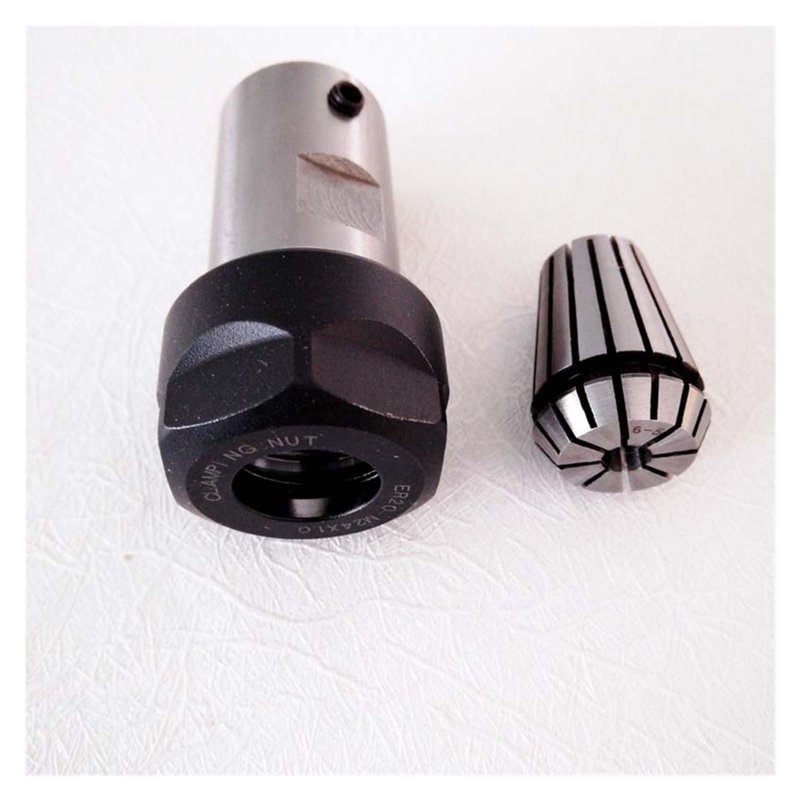 Spindelmaschinenmaschine Klemmstange ER20 Welle 8 Motor verlängerte Klemmmesser -Gravurmaschinen -Bohrer -Set mit mit ER20 Futter, Rostschutz(5.0mm)