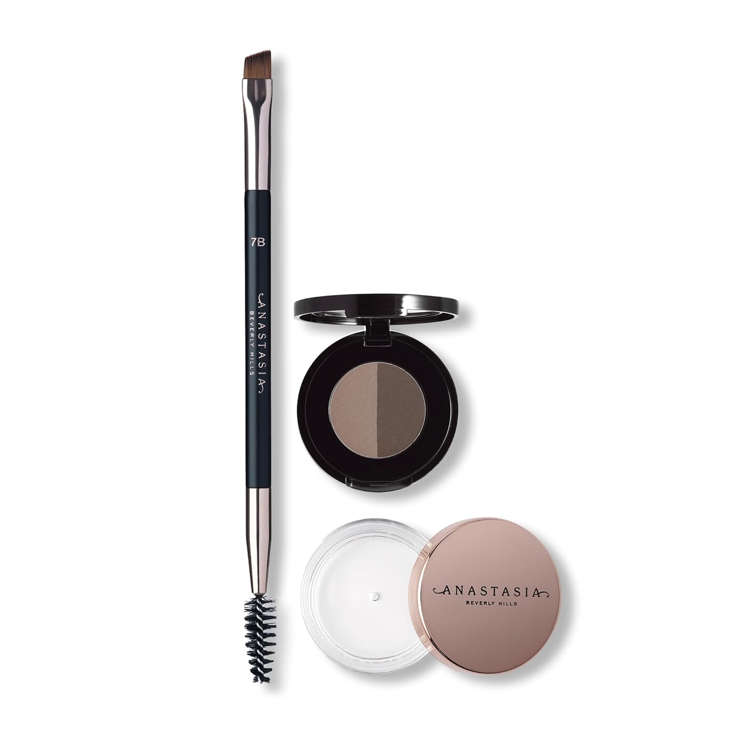 Anastasia Beverly Hills Soft Arch Brow Kit - Essential Eyebrow Shaping Set featuring Full-Size Brow Wiz and Brow Stencil Templates for Symmetrical Brow