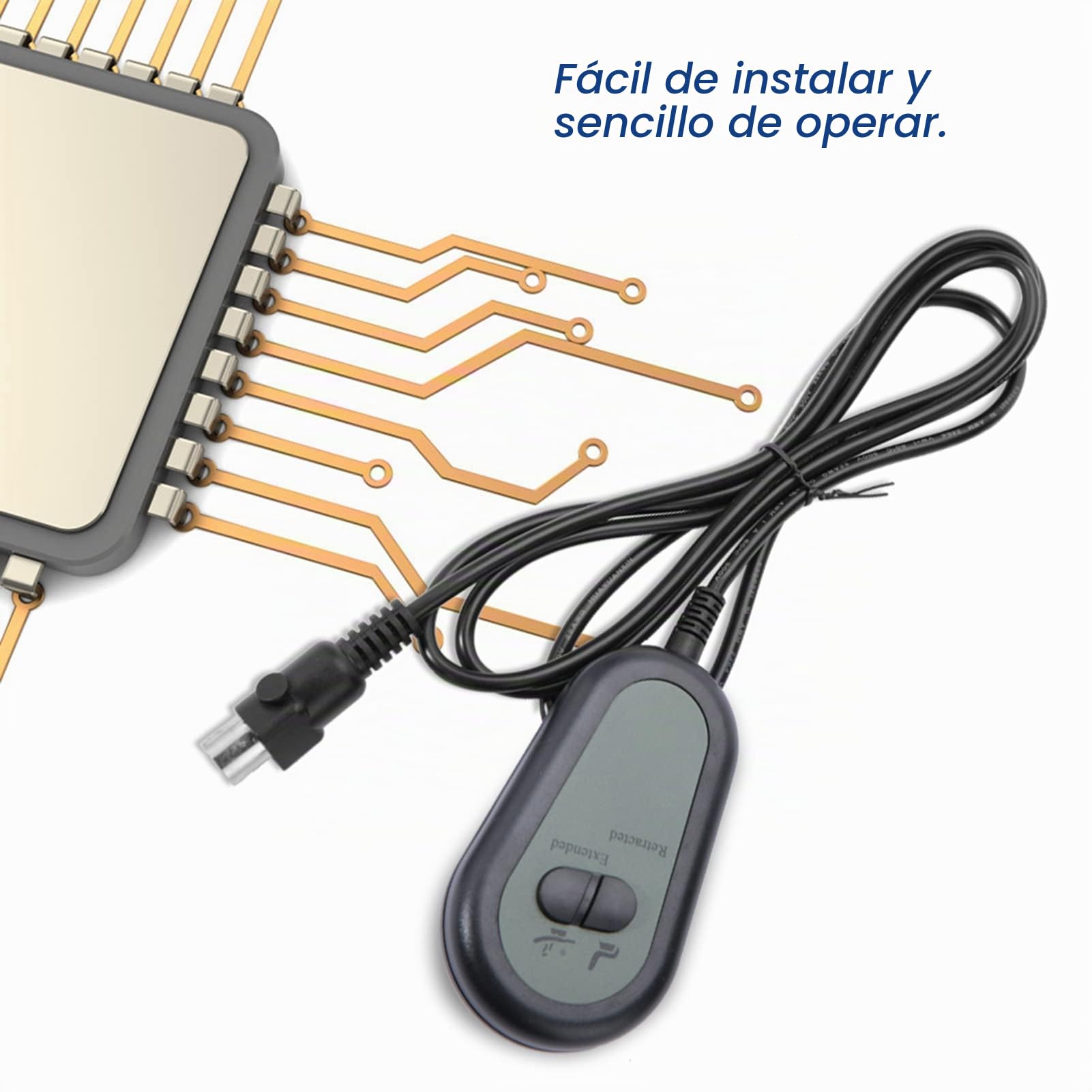 Interruptor de Silla Reclinable, sofá de Silla Reclinable Eléctrica, 5 Pines, Mando a Distancia, Controlador de Interruptor de Mano, 5 Pines, Cable de 4 Núcleos/17x0,16/OD 5,0mm
