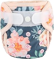 Vista 22 de Pañal para recién nacido con broche y bucle, alpaca azul, talla 1