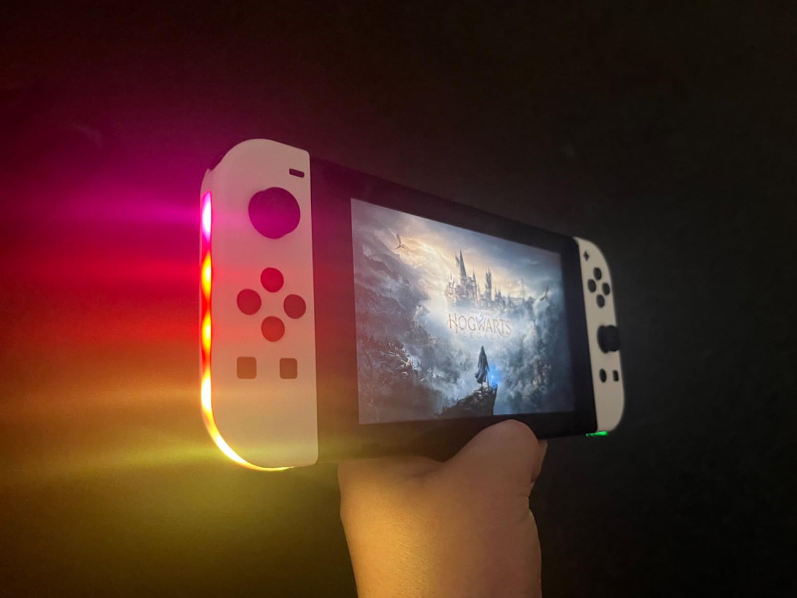 [WHITE] Light Up Controllers for Nintendo Switch Joy Cons, L/R Wireless