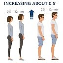 Heel Lifts, 1/2 Inch Shoe Lift, Gel Heel Raisers for Leg Length Discrepancies, Large Height Increase Insole for Men or Women, Shoe Inserts Comfort Half Foot Pads for Heel Pain - 1 Pair gallery image
