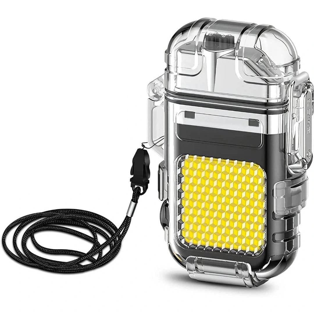 USB-C Rechargeable Electric Lighter Windproof Dual Arc, Waterproof, Flameless Plasma Lighter for Outdoor Use, Camping, Survival, and Emergency Situations-picture-23