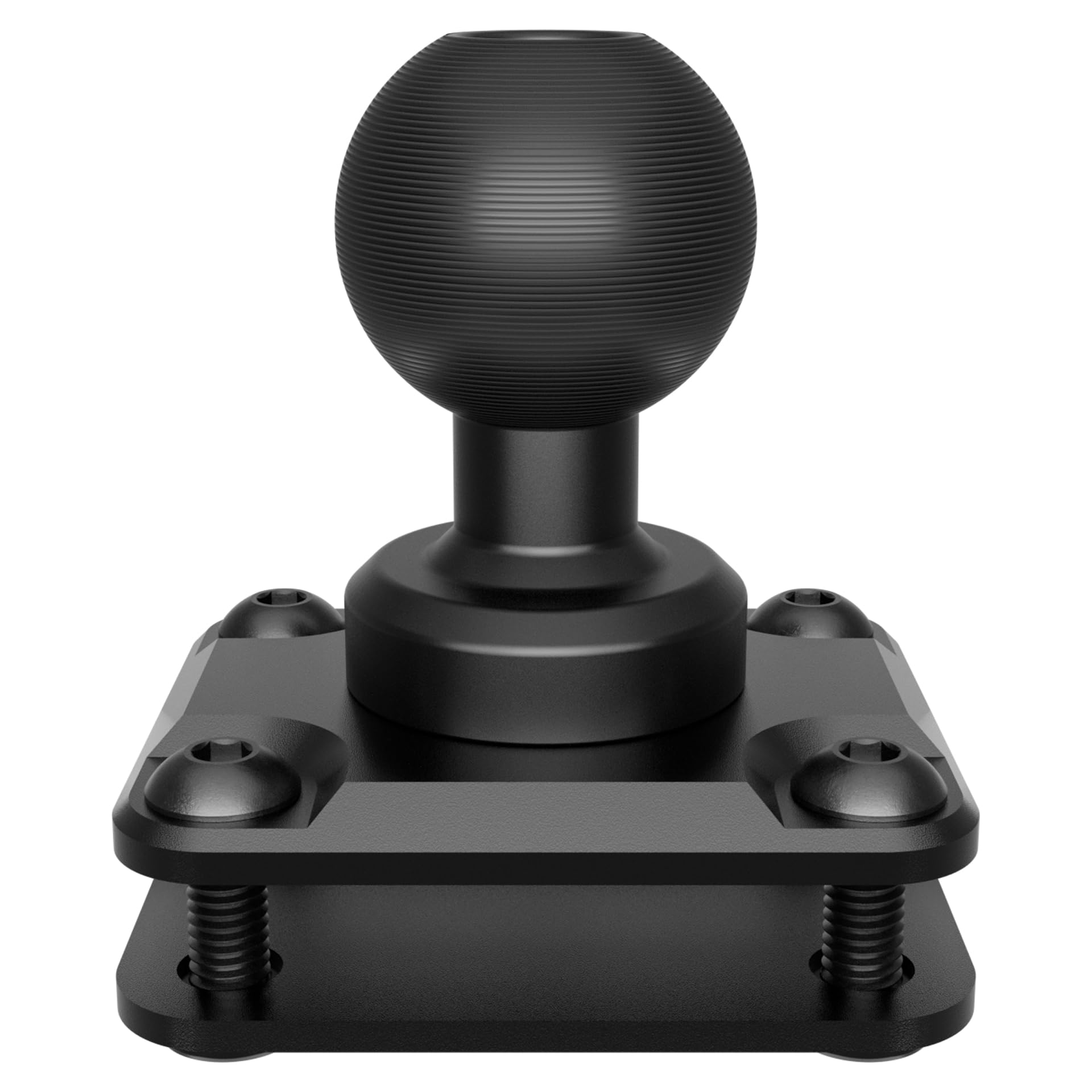 Tackform AMPS Mount - 25.4mm/1”/B-Sized System Compatible | CNC 6061-T6 Aluminum Ball | 4-Hole Drill Base | Mount Direct to Dash, AMPS, or Grid Style Brackets | Includes Hardware Kit |