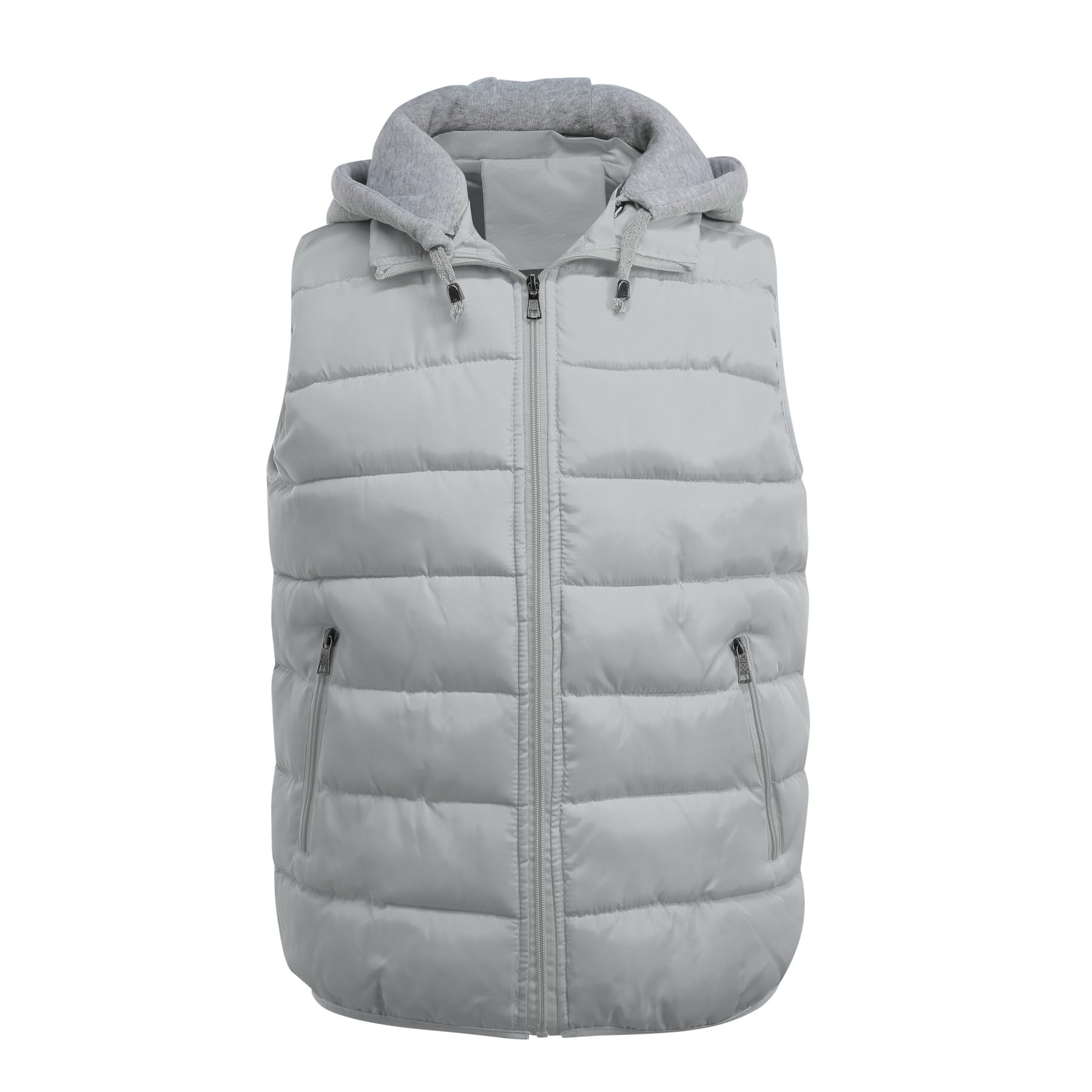 YOUTHUP Gilet da Uomo Trapuntato Scaldamuscoli Giacca Leggera Senza Maniche con Cappuccio Gilet da Esterno