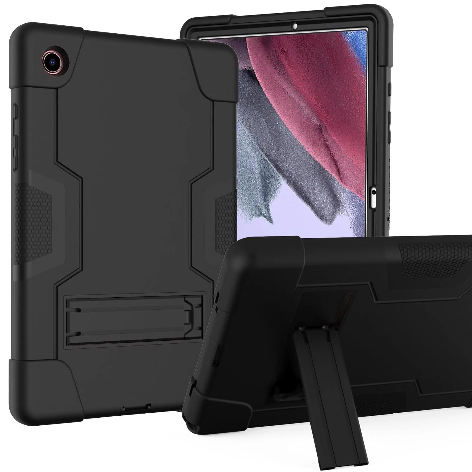 Coque antichoc Galaxy Tab A8 10.5 WESB armure noire ultra résistante