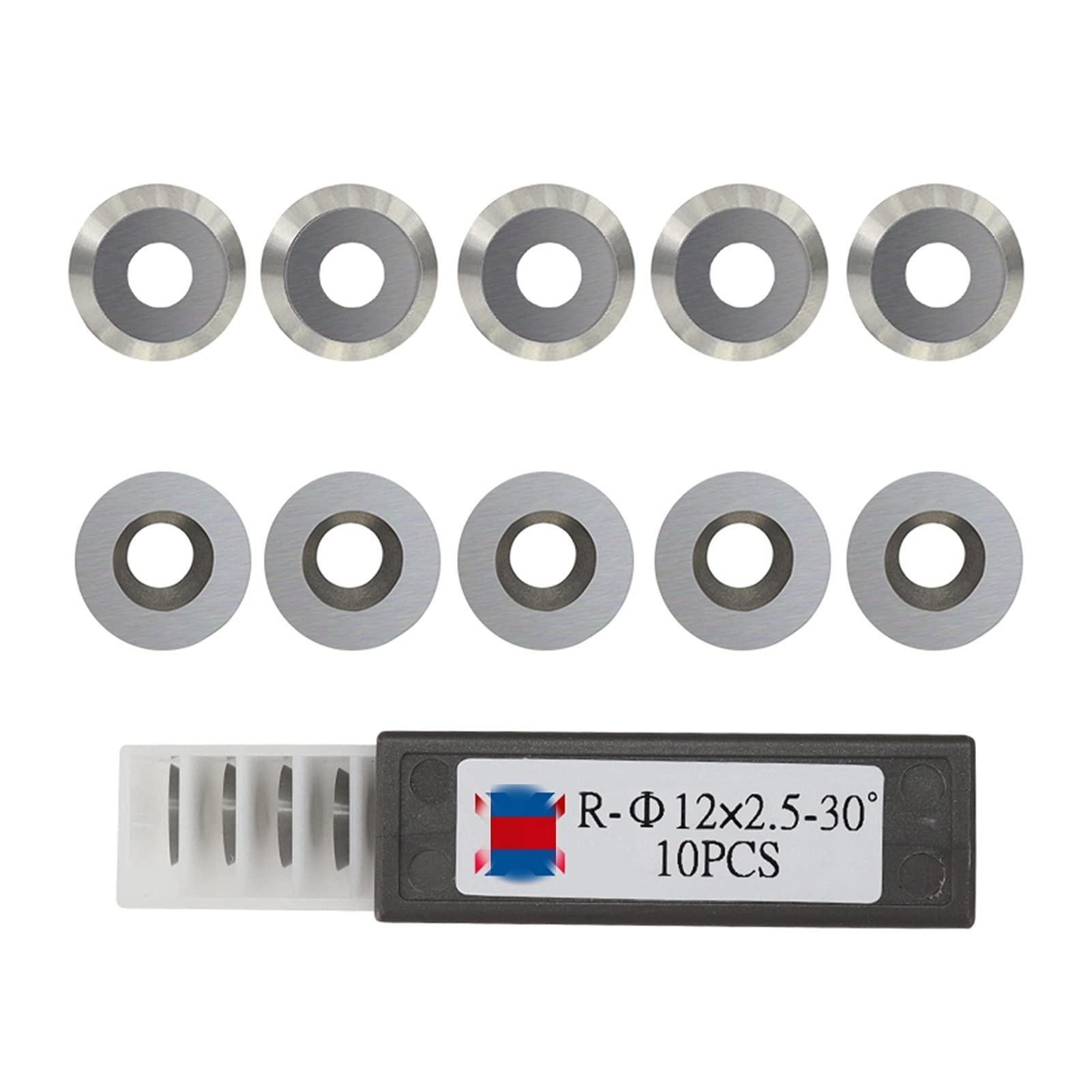 10 Inserts En Carbure 30x12x1,5 Mm - Pour Outils De Tournage Bois, Rabotage, Angle 35° - Lames Réversibles
