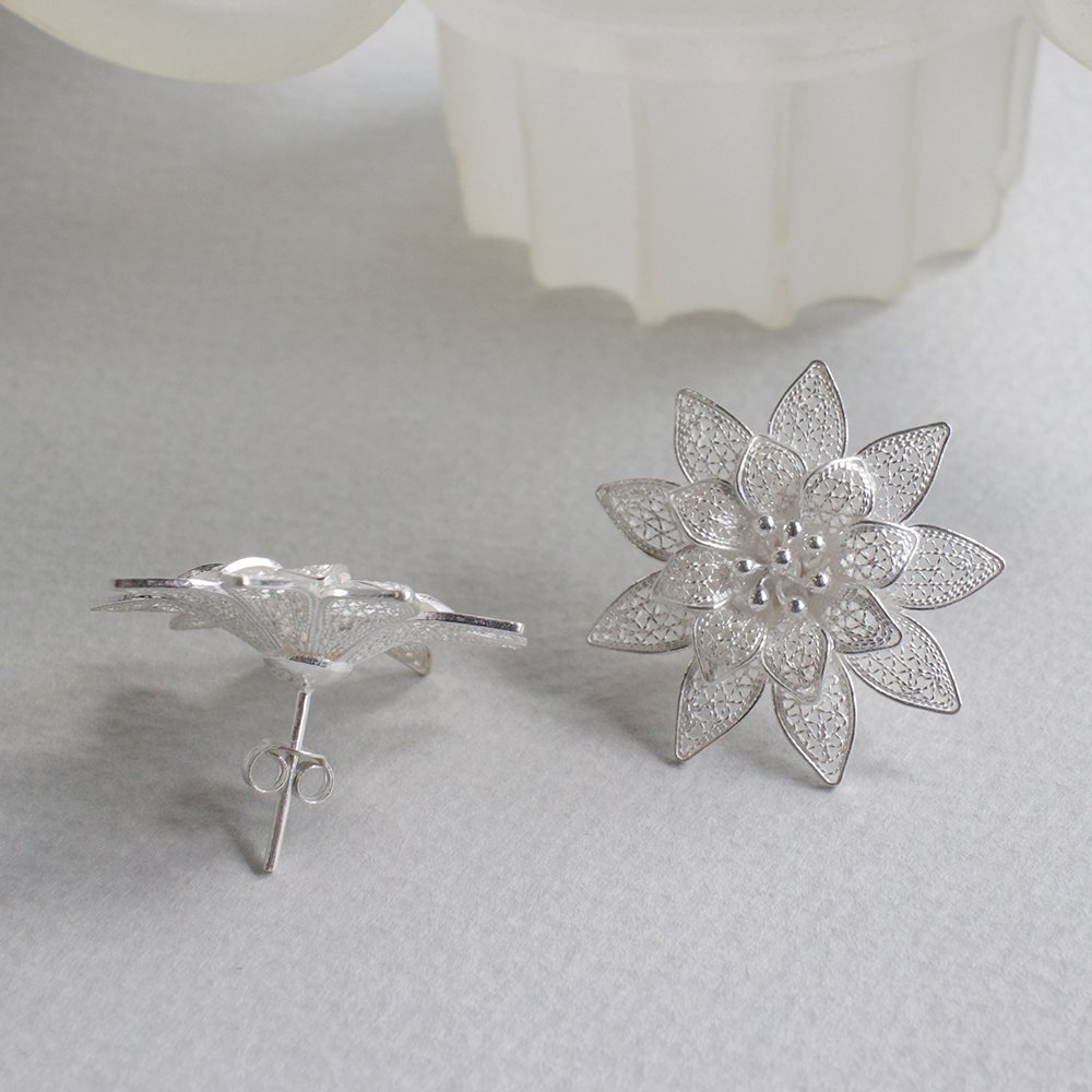 Amazon.co.jp: シルバーピアス シルバー925/トルコハンドメイド